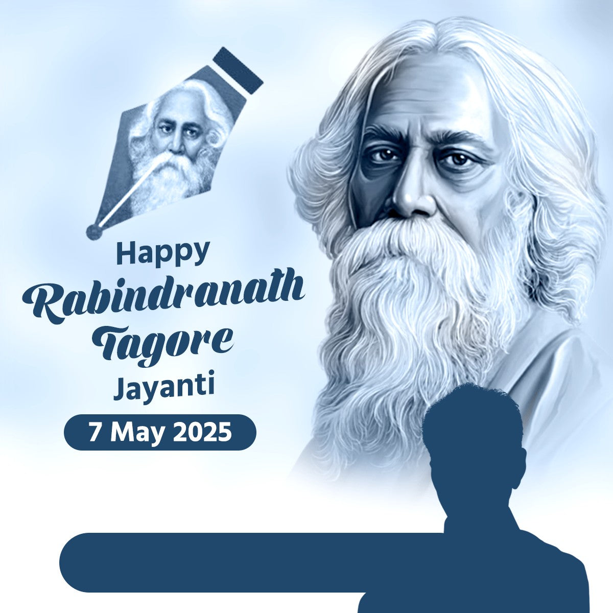 Rabindranath Tagore Jayanti Special Banner